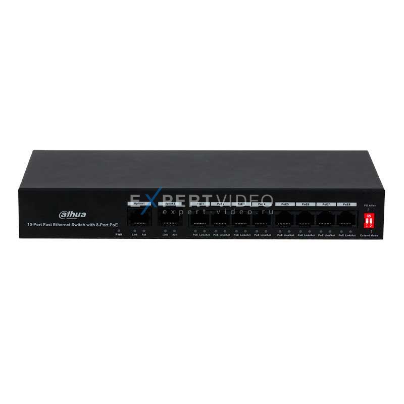 Коммутатор Ethernet Dahua DH-PFS3010-8ET-65