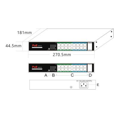 Коммутатор Ethernet Just JT-H1016PL, фото 2
