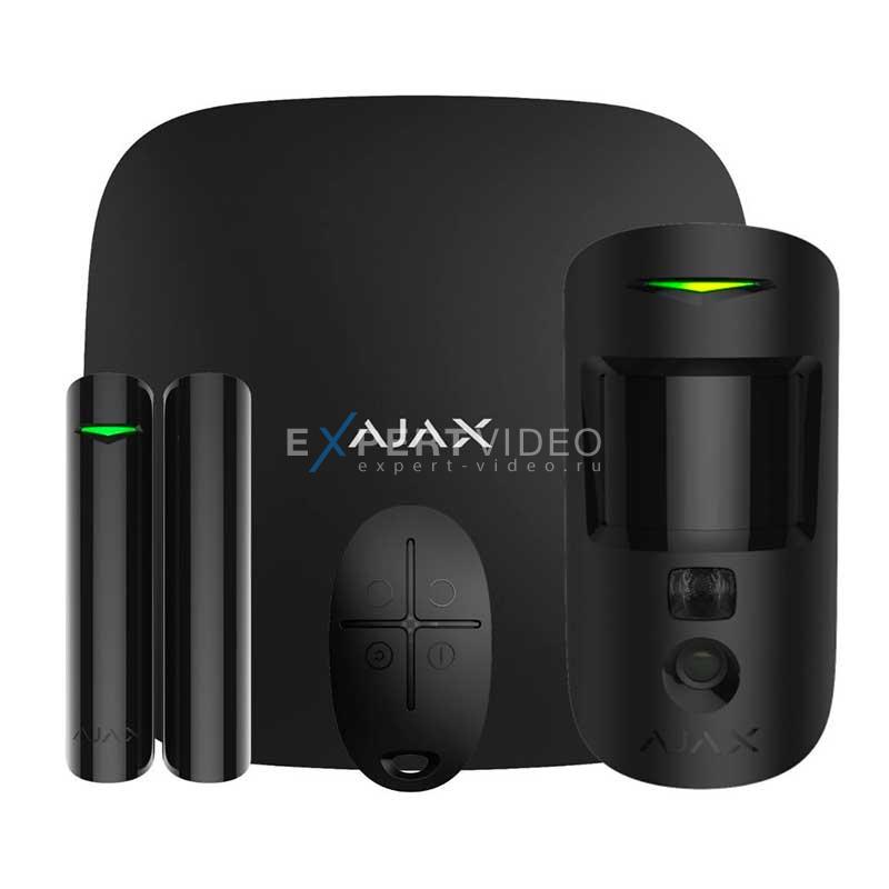 Комплект ОПС Ajax StarterKit Cam Plus (black)