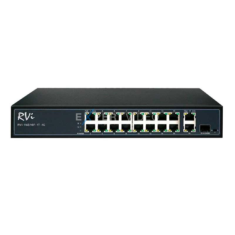 Коммутатор Ethernet RVi-1NS16F-1T-1C