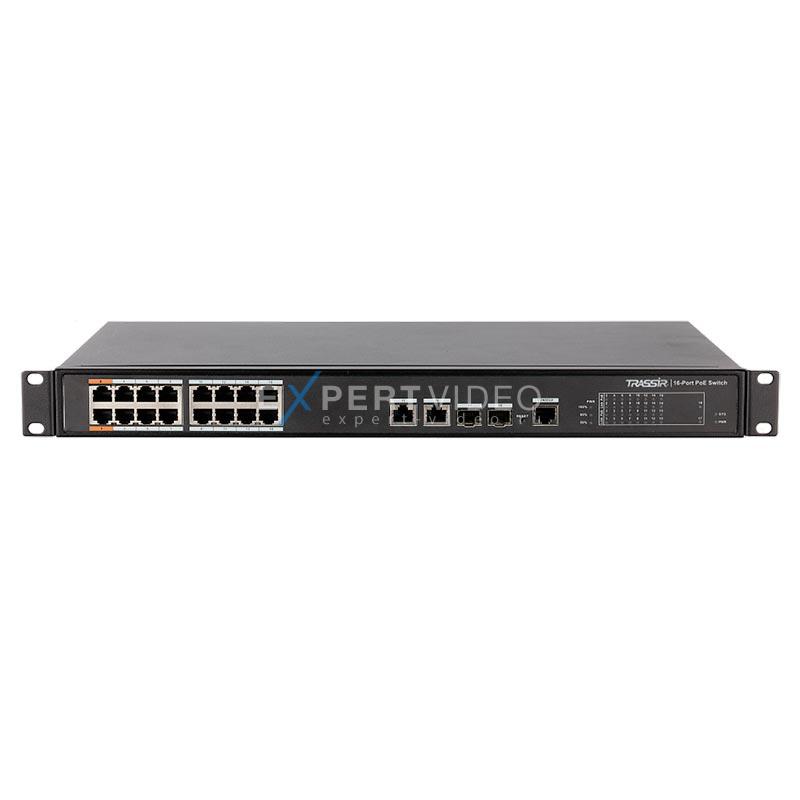 Коммутатор Ethernet Trassir TR-NS2218-240-16PoE v4