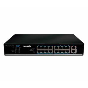 Коммутатор Ethernet Trassir TR-NS1018-135-16POE v2