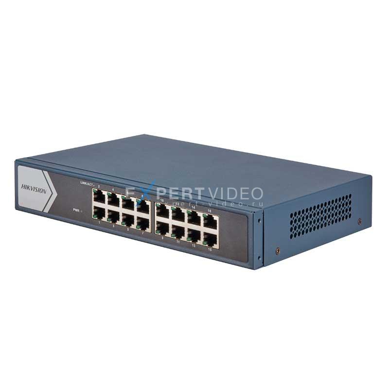 Коммутатор Ethernet Hikvision DS-3E0516-E(B)