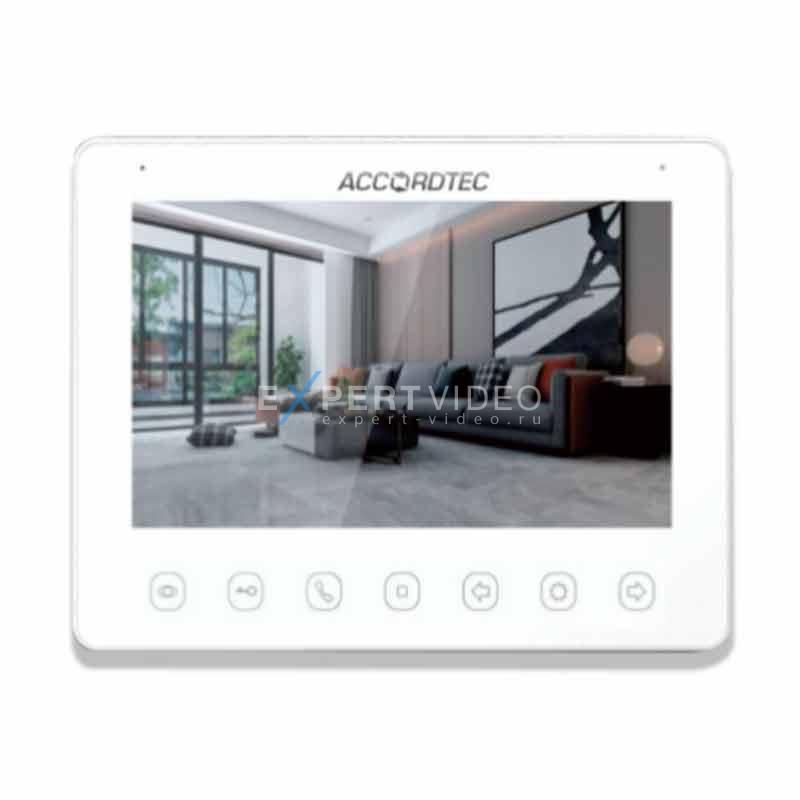 Монитор видеодомофона AccordTec AT-VD 100C/SD WH