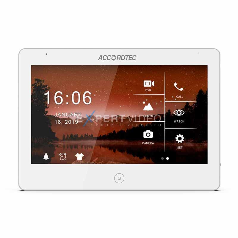 Монитор видеодомофона AccordTec AT-VD A101 C/SD WH