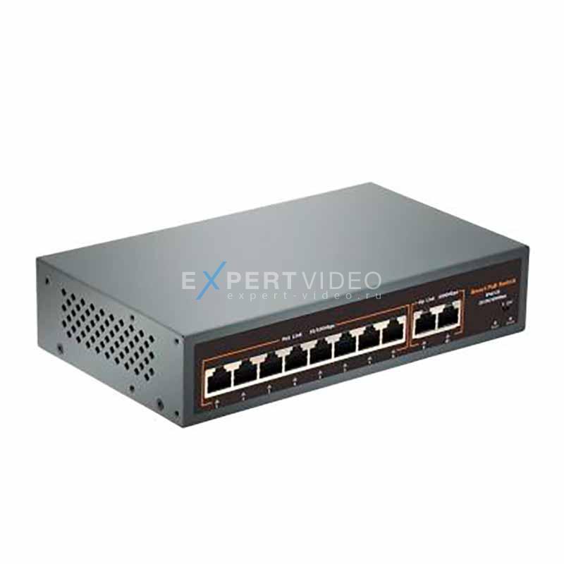 Коммутатор Ethernet AltCam POE8-2